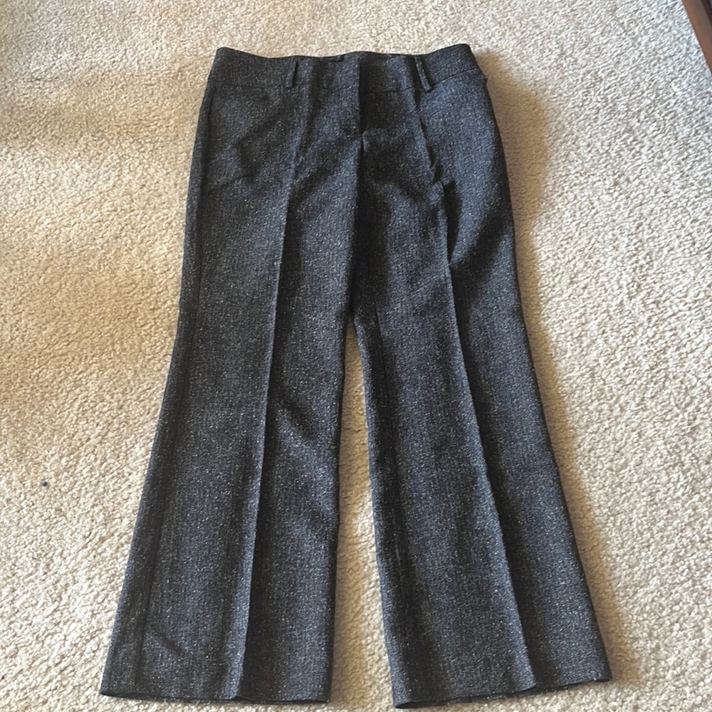 Black and white speckled pants